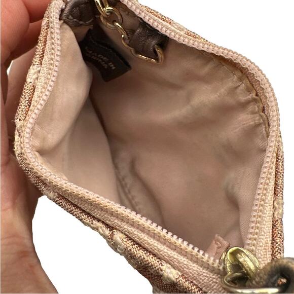 COACH Signature Canvas Coin Purse / Key chain - Picture 3 of 5